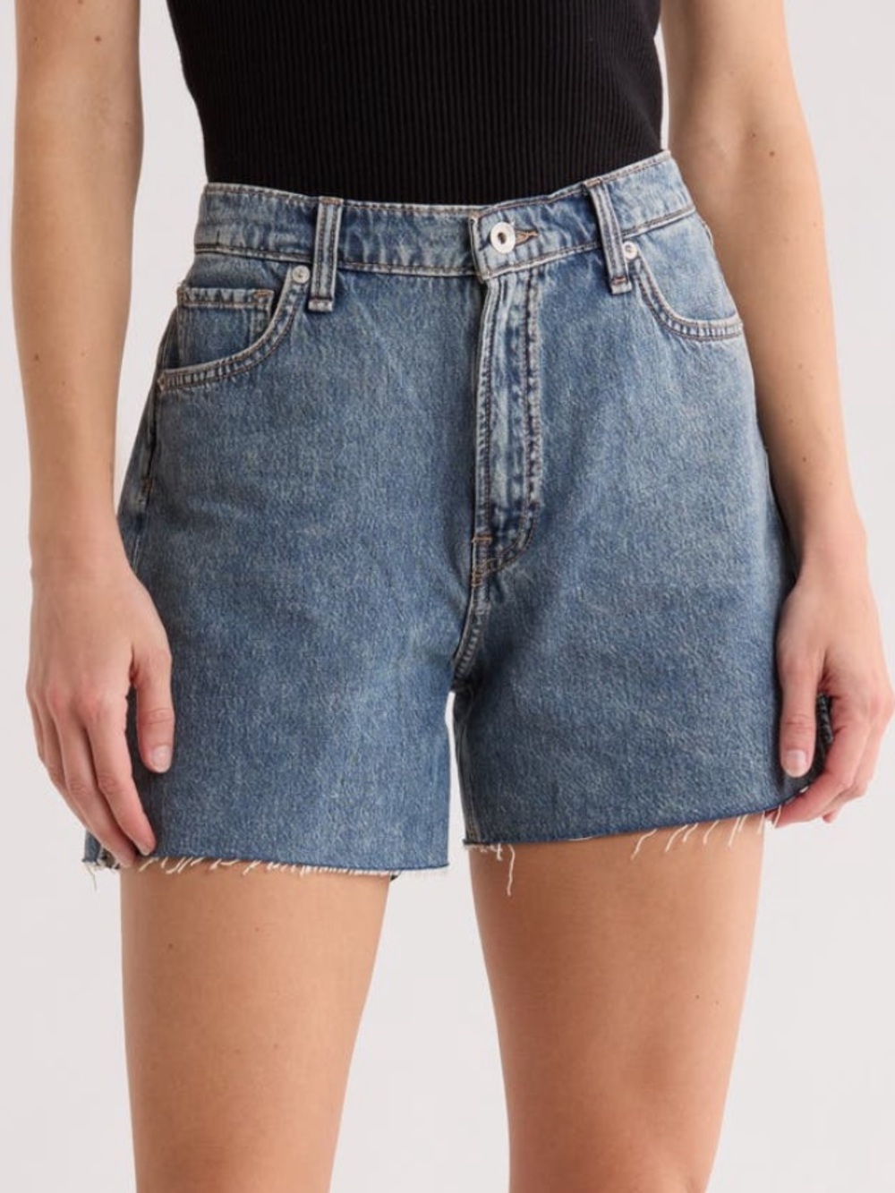 RAG & BONE The Retro Cut-Off High-Rise Denim Short in Easton Size 27 NWT
